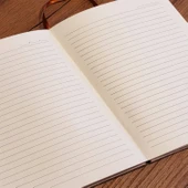 Siyah Çizgili Deri Defter - 2