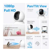 TP-Link Tapo C200C Akıllı Wi-Fi 1080P FHD 360 Derece Hareket Takibi 9M Gece Görüşü Çift Yönlü Ses Güvenlik Kamerası thumbnail 2
