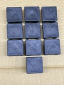 10 adet 30x30 profil masa papucu plastik tıpa thumbnail 5