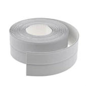 Buffer® Gri Su Sızdırmaz Banyo Mutfak Lavabo Küvet İzolasyon Şerit Bant - 1