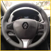 Renault Clio 4 FAZ 1 2014-2017 Araca Özel Direksiyon Kılıfı (Makyajlı Kasalara Uyumlu Değildir) thumbnail 1