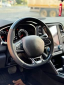 Megane 4 Araca Tam Uyumlu Dikmeli Direksiyon Kılıfı (5D Kristal Karbon Soft Nokta) thumbnail 3