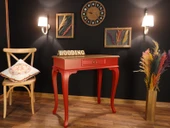 Wooding Mobilya 80 Cm Çekmeceli Masif Kırmızı Natürel Dresuar thumbnail 4