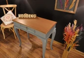 Wooding Mobilya 80 Cm Çekmeceli Masif Gri Natürel Dresuar - 4