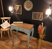 Wooding Mobilya 80 Cm Çekmeceli Masif Gri Natürel Dresuar - 3