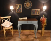 Wooding Mobilya 80 Cm Çekmeceli Masif Gri Ceviz Dresuar thumbnail 5