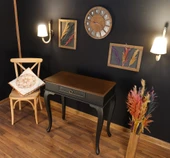 Wooding Mobilya 80 Cm Çekmeceli Masif Siyah Ceviz Dresuar - 4
