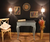 Wooding Mobilya 80 Cm Çekmeceli Masif Gri Dresuar thumbnail 4