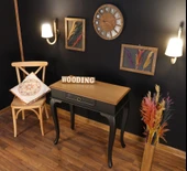 Wooding Mobilya 80 Cm Çekmeceli Masif Siyah Natürel Dresuar thumbnail 4