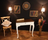 Wooding 90 Cm Çekmeceli Masif Beyaz Ceviz Dresuar thumbnail 4