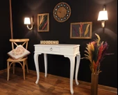 Wooding 90 Cm Çekmeceli Masif Beyaz Dresuar thumbnail 1