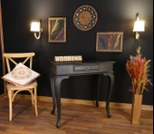 Wooding 90 Cm Çekmeceli Masif Siyah Dresuar thumbnail 4