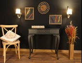 Wooding 90 Cm Çekmeceli Masif Siyah Dresuar thumbnail 5