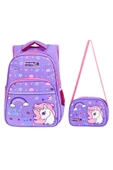 Yarasa Sırt İlkokul Çantası Lila Lıttle Horse Özkara Çanta - 1