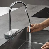 Hansgrohe Aquno Select M81 Spiralli Eviye Bataryası sBox Krom - 3