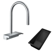 Hansgrohe Aquno Select M81 Spiralli Eviye Bataryası sBox Krom - 1