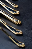 Acar Floransa 12 Kişilik 72 Parça Çatal Kaşık Bıçak Seti - Gold - 2