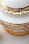 Aurora 60 Parça 12 Kişilik Gold Porselen Yemek Takımı thumbnail 6