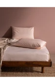 Marlie Tek Kişilik Pamuklu Çarşaf Takımı - Pudra thumbnail 1