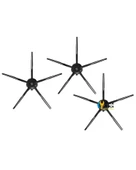 Xiaomi Uyumlu Mi Robot Vacuum Cleaner G1 Akıllı Robot Süpürge Fırça Siyah 3 Adet thumbnail 1