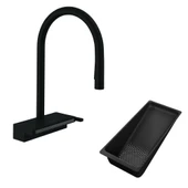 Hansgrohe Aquno Select M81 Spiralli Eviye Bataryası sBox Satin Siyah - 1