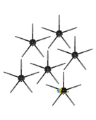 Xiaomi Uyumlu Mi Robot Vacuum Cleaner G1 Akıllı Robot Süpürge Fırça Siyah 6 Adet thumbnail 1