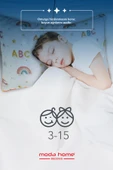2 Adet Müslin kumaşlı ortopedik çocuk yastığı,Visco parçacıklı pamuk kılıflı  40*60 *1100 gr(abc) - 6