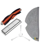 Xiaomi Uyumlu Mi Robot vakum Robot Süpürge Rulo ve Yan Fırça Filtre Mop Bezi thumbnail 1