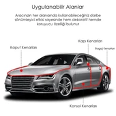 PowerMaster PM-26300 Araç İçi Dışı U Tipi Geçmeli 4 Metre Koruyucu Dekoratif Esnek Çıta - 2