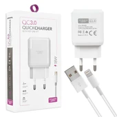 Powerway QCL30 Hızlı 3000 Ma 18 Watt Lightning Şarj Kafa Başlık Adaptörü - 1