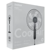 Everest FAN11 Cool Air 16'' 45 Watt 5 Pervaneli 3 Kademe 1200RPM Zaman Ayarlı Vantilatör Siyah - 4