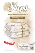 Sleepy 2 Adet Beyaz Sabun Kokulu Islak Havlu 90'lı ve Rosie - 1