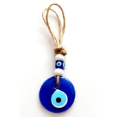 Klasik Mavi Cam Nazar Boncuğu 7 Santimetre Çapında Nazarlık Duvar Süsü thumbnail 1