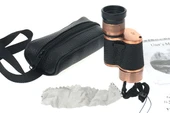 6X24 Baıgısh Askeri Tarzi Pirinç Ve Deri Kaplamalı Deri Çantalı Monocular Dürbün Princ - 1