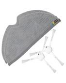 Xiaomi Uyumlu Mi Robot vakum 2 Pro + Robot Süpürge Yan Fırça Mop Bezi 2 li Paket thumbnail 1