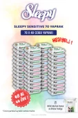 48 AL 44 ÖDE Sleepy Sensitive Bebek Islak Mendili 70'li ve Rosie Pamuk Hediye thumbnail 1