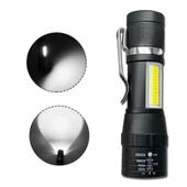 Zoomlu Şarjli Cob Led Güçlü El Feneri WB-017 thumbnail 1