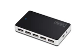 Digitus 10 Port USB Hub, USB 2.0, güç adaptörlü, plastik - 1