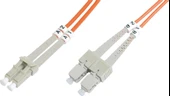 Beek LC-SC Fiber Optik Patch Kablo, Multimode OM 1 62.5/125 Duplex, 3.0mm, LSZH, 3 metre - 1