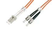 Beek LC-ST Fiber Optik Patch Kablo, Multimode OM 1 62.5/125 Duplex, 3.0mm, LSZH, 3 metre - 1