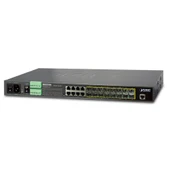 Layer 2+ Yönetilebilir Metro Ethernet Switch (Layer 2+ Managed Metro Ethernet Switch)<br>
16 x 100/1000BASE-X mini-GBIC/SFP yuva<br>
8 x 10/100/1000BASE-T<br>
1 x Konsol port - 1