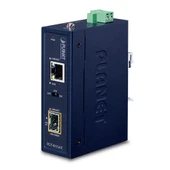 Endüstriyel Tip Kompakt Media Converter<br>
100/1000BASE-X <-> 10/100/1000BASE-T<br>
Industrial Compact 100/1000BASE-X to 10/100/1000BASE-T Media Converter - 1