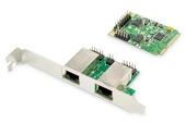 Digitus 2 Port Gigabit Ethernet mini PCI Express Kart, single lane, düşük profil bracket, Realtek çip takımı<br>
Digitus 2-port Gigabit Ethernet mini PCI Express Card single lane, low profile br - 1