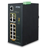 Endüstriyel Tip Yönetilebilir Ethernet Switch (Industrial Managed Ethernet Switch)<br>
8-Port 10/100/1000Base-TX 802.3at/af PoE+ Injector (Port başına 30.8 watt) (PoE Güç Bütçesi maks. 240 watt) - 1