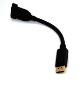 Beek DisplayPort (DP) Panel Montaj Tipi Çevirici, DP Erkek <-> DP Dişi Vidalı, Altın Kaplama, 0.15 metre - 1