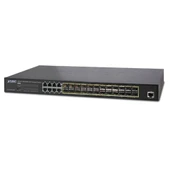 L2+ Yönetilebilir Switch (L2+ Managed Switch)<br>
24-Port 100/1000Base-X mini-GBIC/SFP yuva<br>
8-port 10/100/1000Base-T (Port-1 ile Port-8 paylaşımlı)<br>
1 x Konsol port<br> - 1