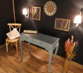 Wooding Mobilya 100 Cm Çekmeceli Masif Gri Dresuar thumbnail 2