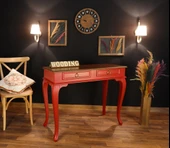 Wooding Mobilya 100 Cm Çekmeceli Masif Kırmızı Ceviz Dresuar thumbnail 5