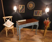 Wooding Mobilya 100 Cm Çekmeceli Masif Gri Ceviz Dresuar - 5