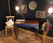 Wooding 110 Cm Çekmeceli Masif Lacivert Ceviz Dresuar - 3